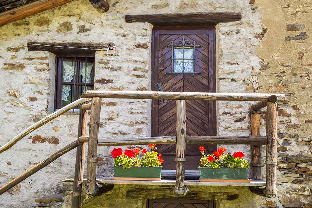 Typisches Haus in Borno, Provinz Brescia, Lombardei