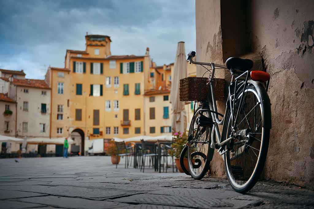 Lucca, in bicicletta