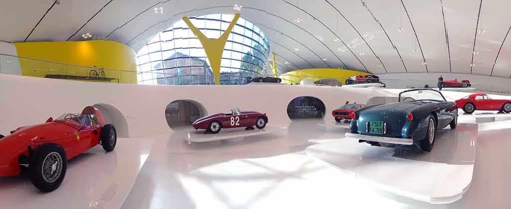 Modena, vintage Ferrari exhibition