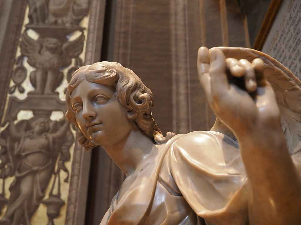 Ferrara, sculpture in the Cathedral of San Giorgio