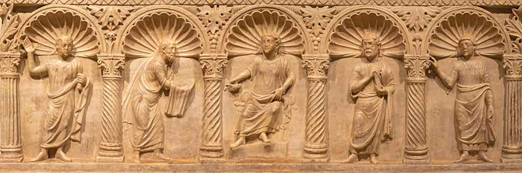 Ravenna, Relief aus einem christlichen Grab