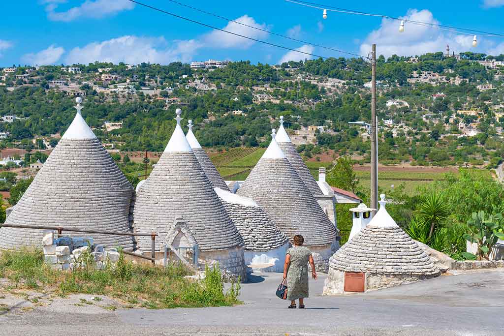 grupo de trulli en Fasano, Brindisi