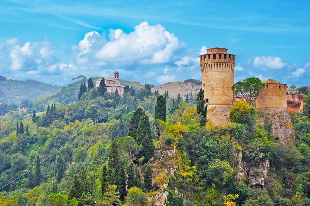 Émilie-Romagne, Brisighella, Sanctuaire de Monticino et la forteresse