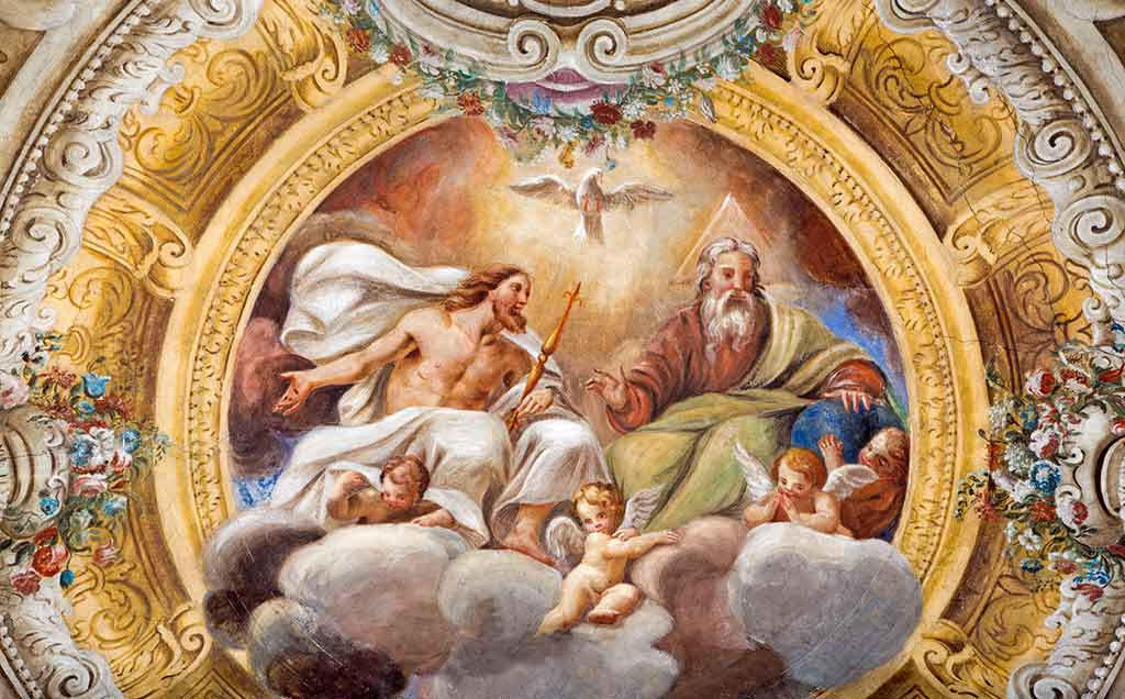 Emilia Romagna, Chiesa di Santa Croce, affresco della Santa Trinità