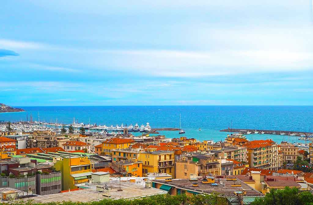 Liguria, panoramic view of Sanremo