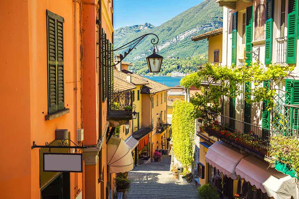 Lombardia, Lago di Como, centro storico di Bellagio