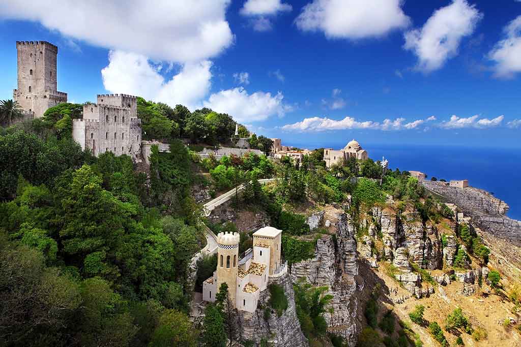 Das Dorf Erice, Trapani