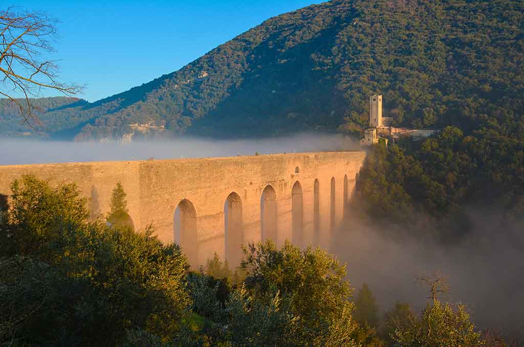 El pueblo medieval de Spoleto
