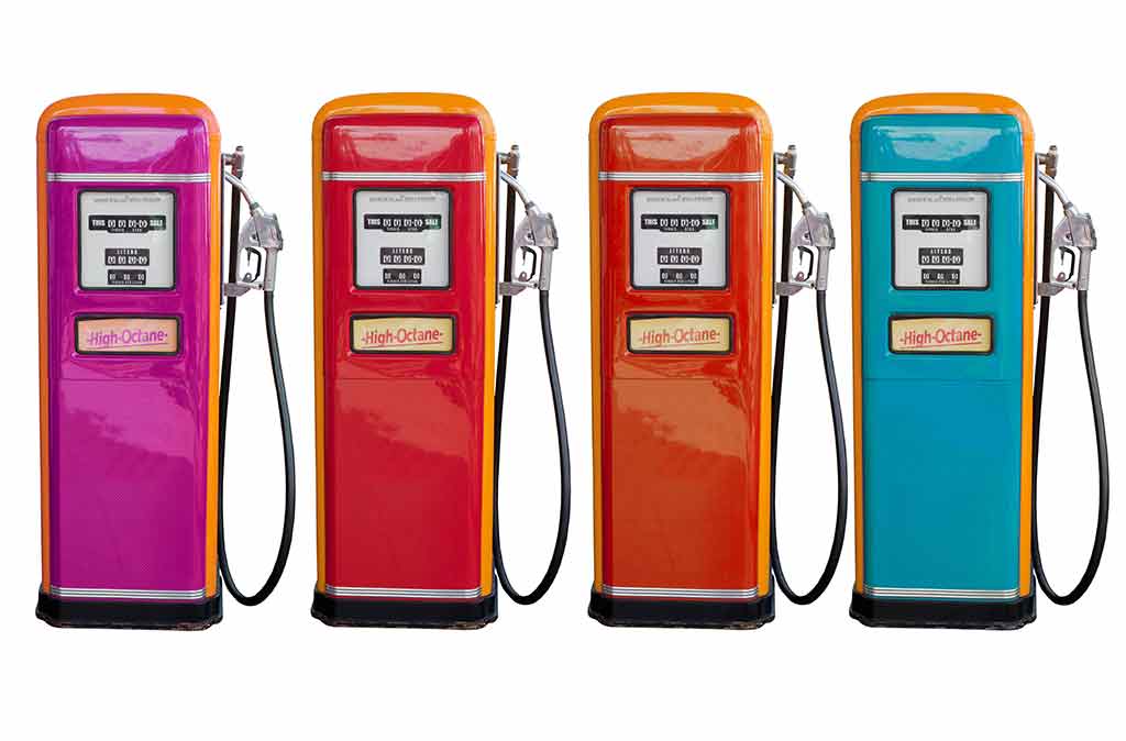 Vintage gas stations