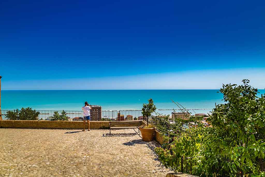 Grottammare, Ascoli Piceno, maravillosa vista del mar Adriático