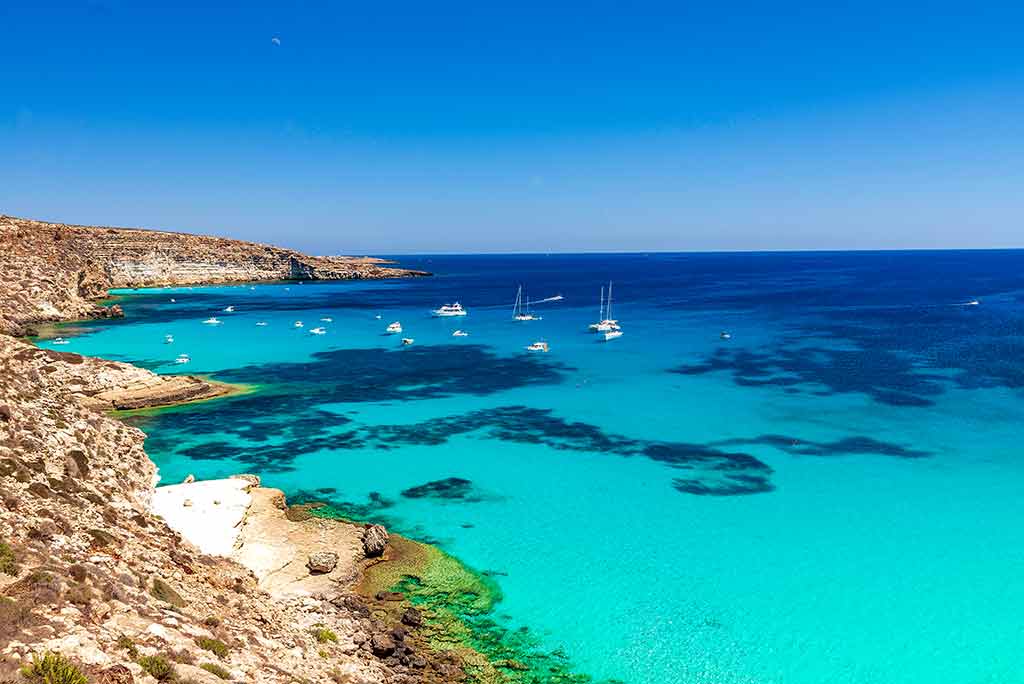 Lampedusa, spiaggia Tabaccara