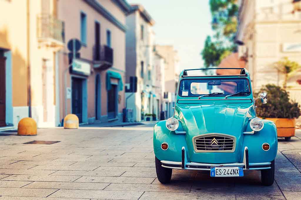Olbia, immagine vintage della nota località turistica della Costa Smeralda