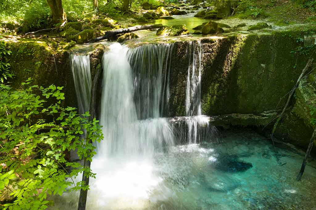 Majella National Park, waterfall of the river Orfento