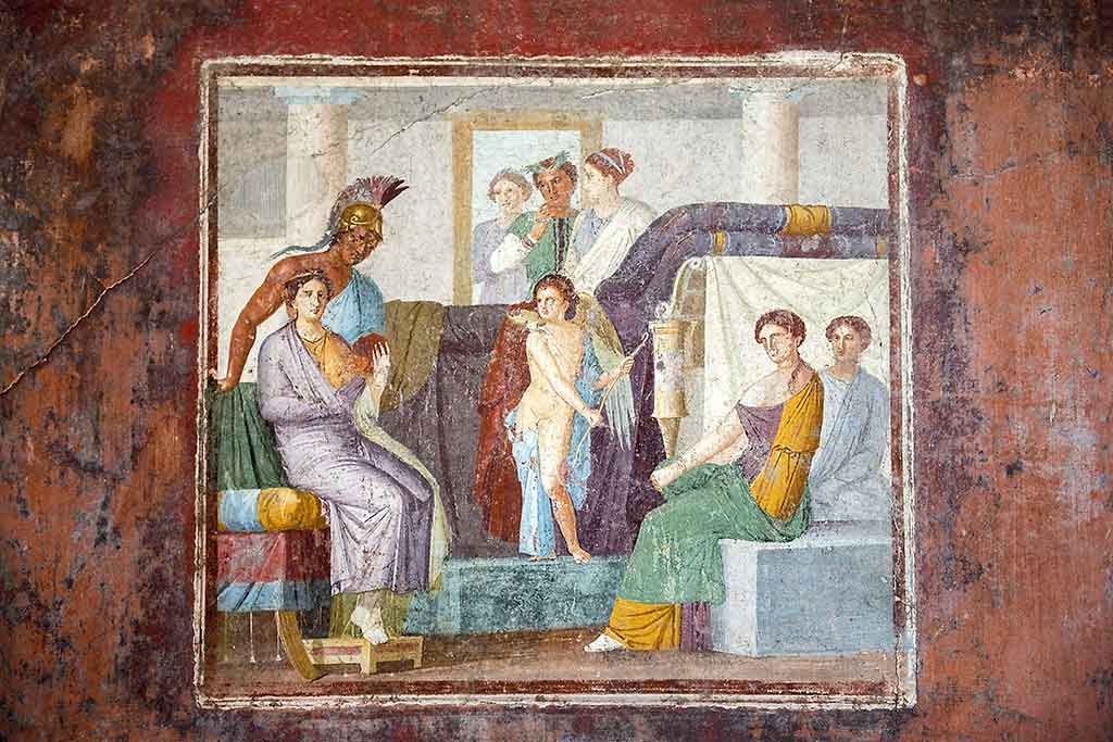 Affreschi perfettamente conservati a Pompei