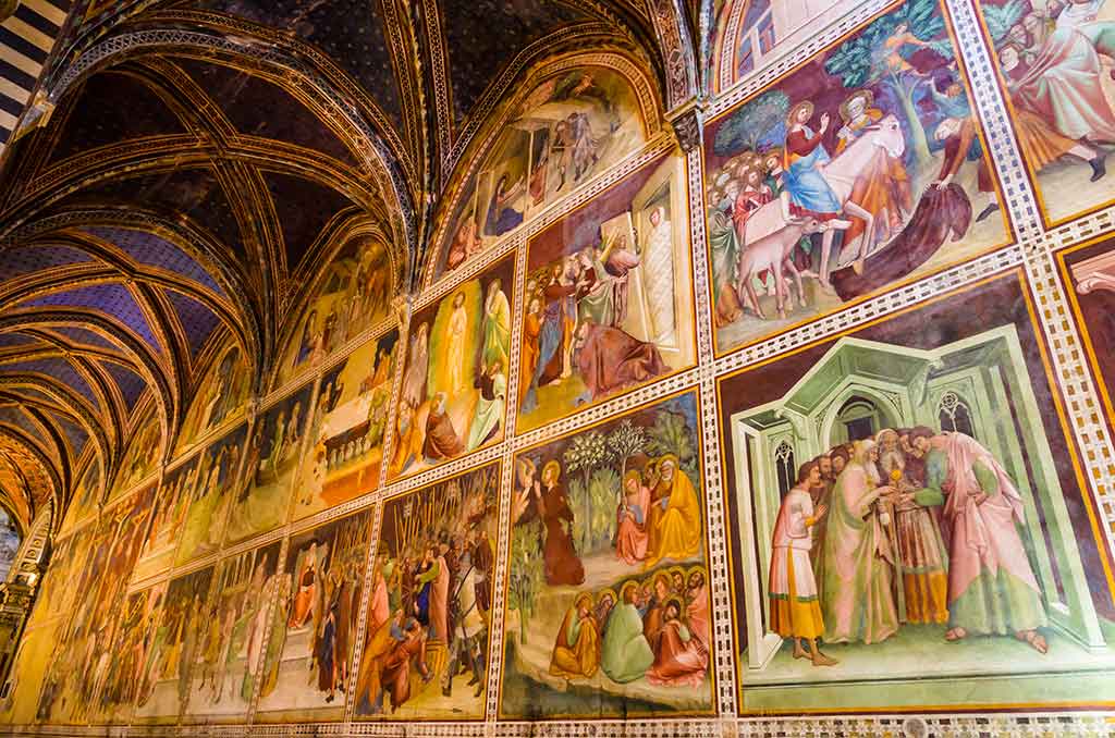 San Gimignano, affresco nella collegiata di Santa Maria Assunta