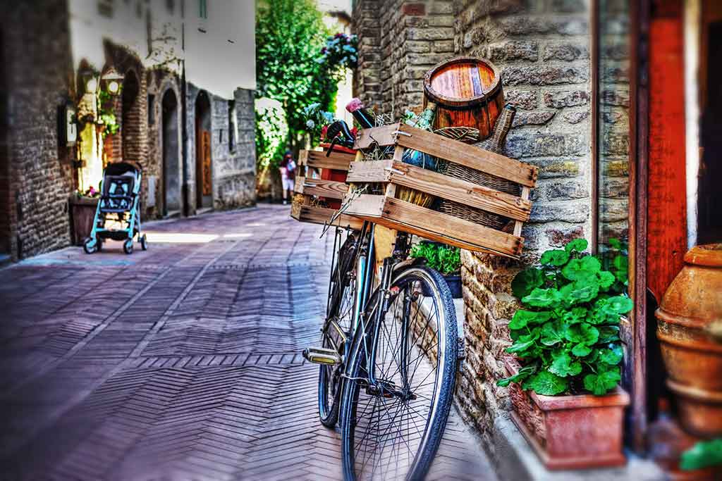 San Gimignano, via del centro storico