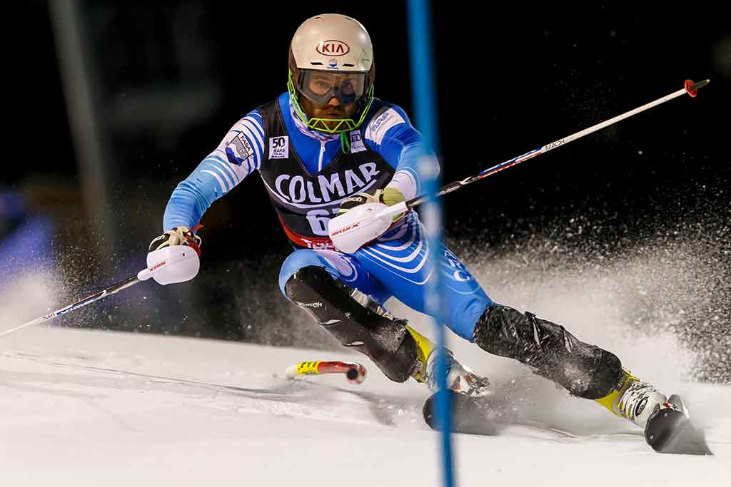 Sebastiano Gastaldi durante l'Audi Fis Alpine Skiing