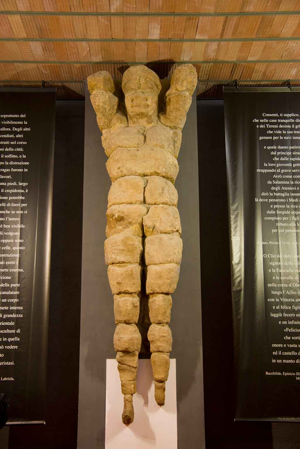 Telamone, scultura custodita presso il Museo Archeologico Regionale di Agrigento 