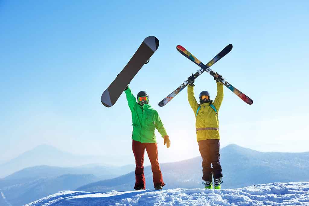 Skier à La Thuile en Vallée d'Aoste