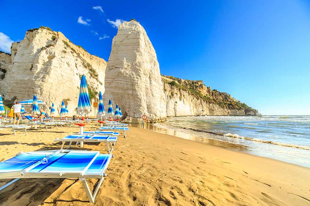 Strand von Capo Gargano, Vieste