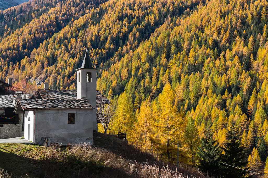 Valsavarenche, automne dans le parc national du Grand Paradis