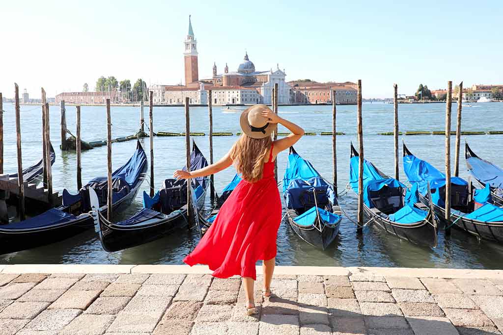 Venezia, gondole sul Canal Grande